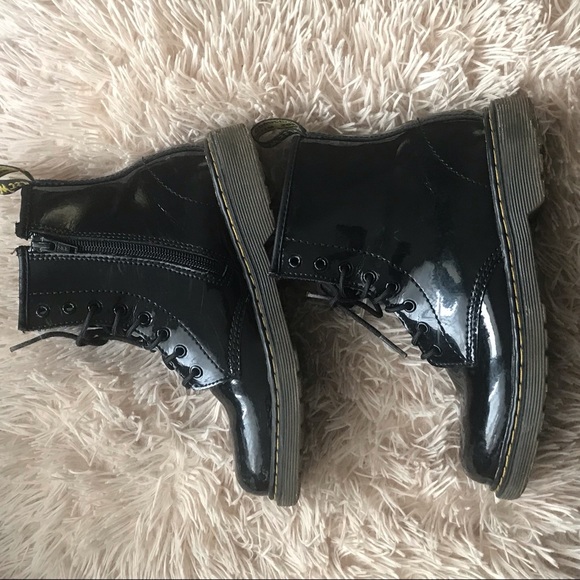 Dr Martens Delaney Sz 3 Black Patent - Picture 8 of 9